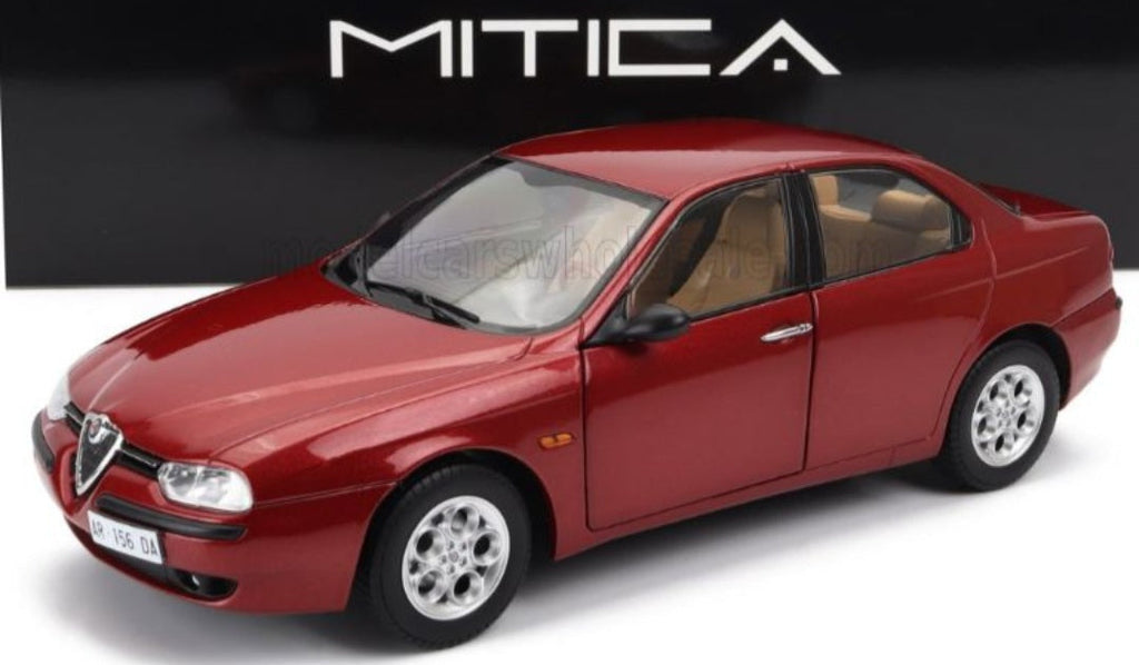 1/18 Mitica Alfa Romeo 156 2.5 V6 24V 1997 rosso proteo metallic