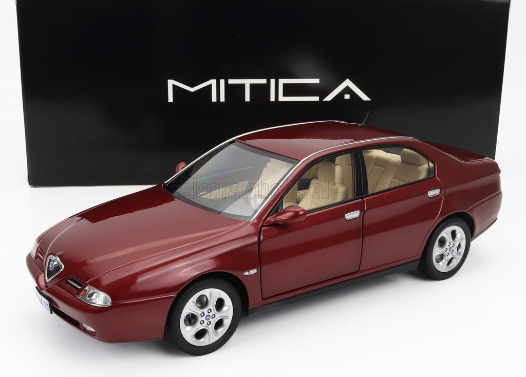 1/18 Mitica Die-cast Alfa Romeo 166 3.0 V6 1998 rosso proteo metal