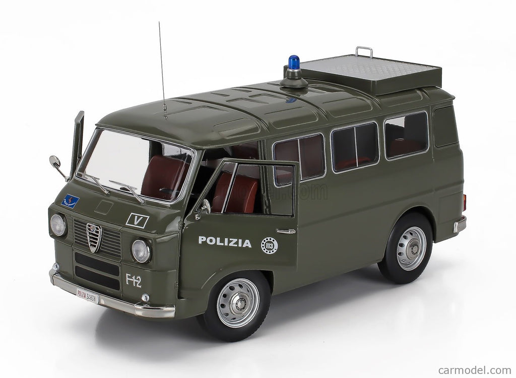 1/18 Mitica Diecast Alfa Romeo F-12 Minibus 1 serie Polizia