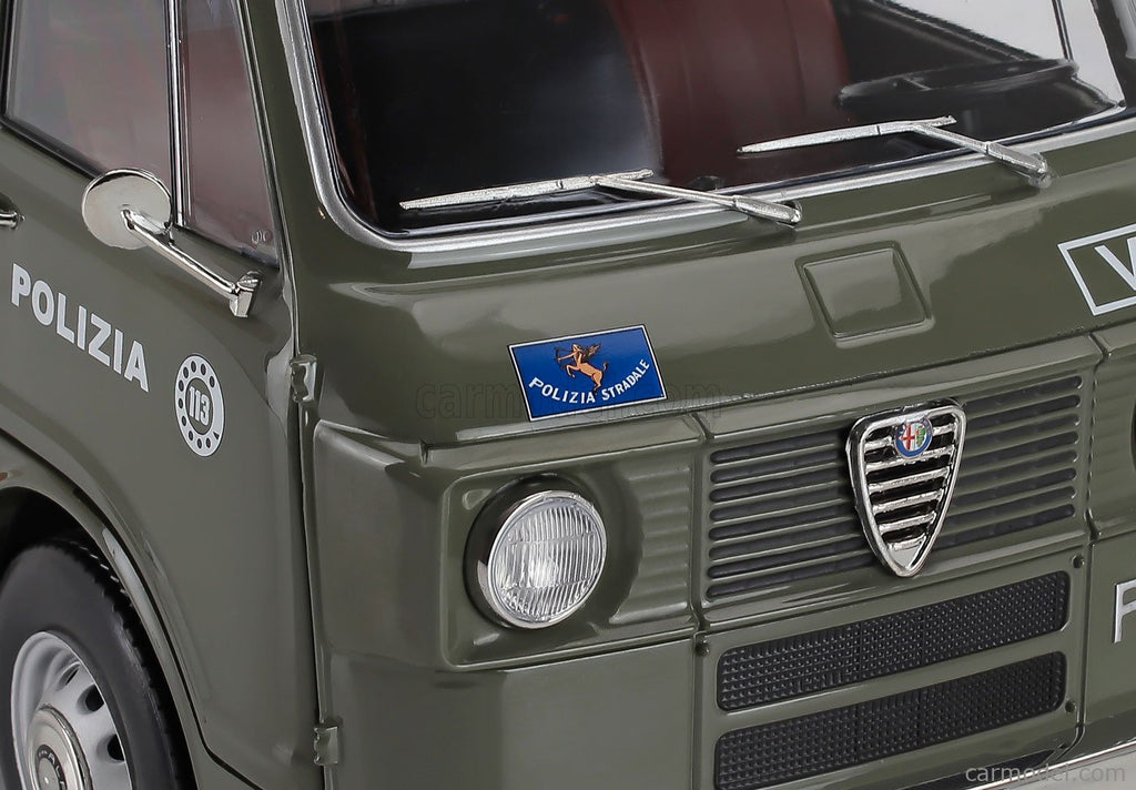 1/18 Mitica Diecast Alfa Romeo F-12 Minibus 1 serie Polizia