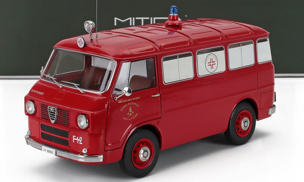 1/18 Mitica Die- cast Alfa Romeo F-12 Vigili del fuoco Ambulanza - Fire engine Ambulance 1968