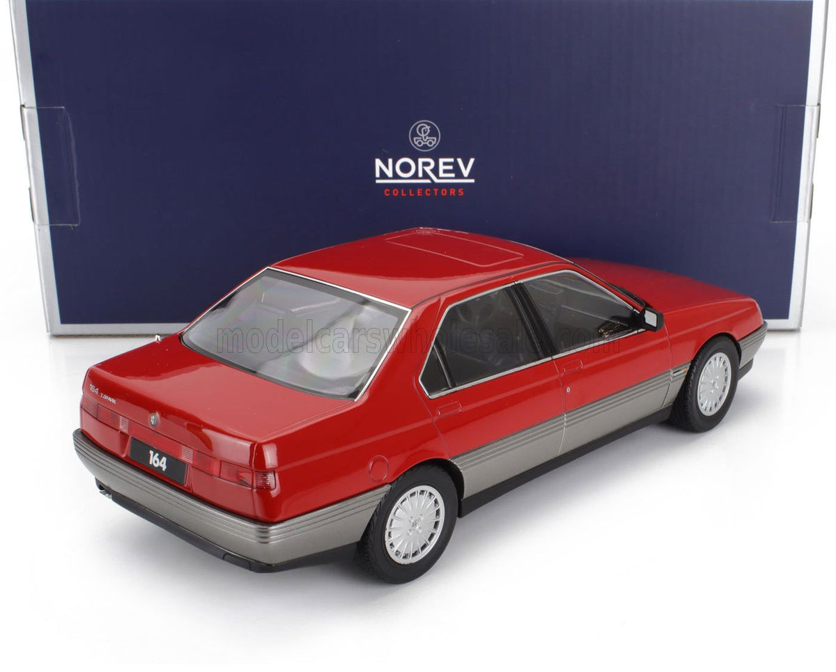 1/18 Norev - Alfa Romeo - 164 - 1991 - die-cast rosso Alfa