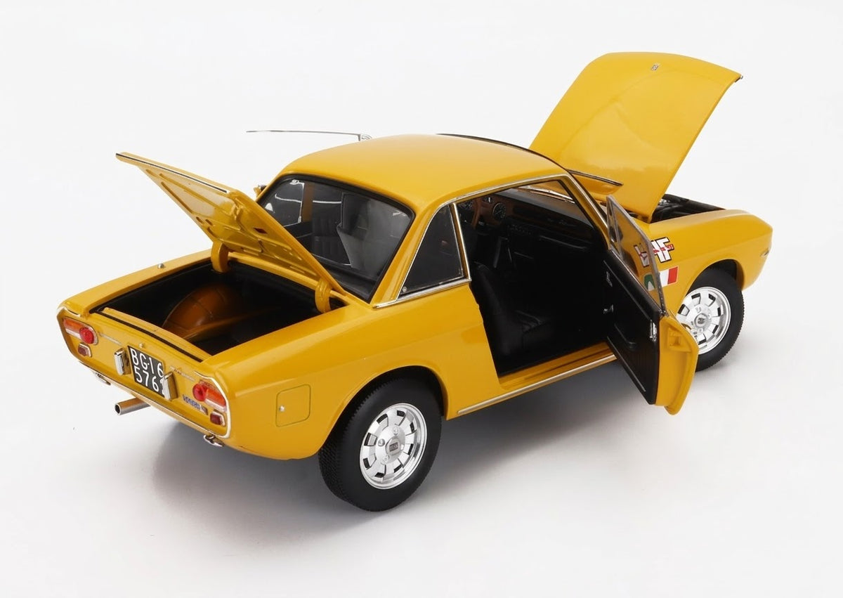 1/18 Norev - Lancia - Fulvia 1600 HF Lusso 1971 giallo die-cast