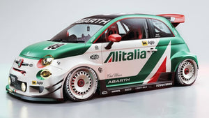 1/18 SOLIDO FIAT NUOVA 500 595 ABARTH ALITALIA LIBERTY WALK BODY KIT RALLY TRIBUTE 2025