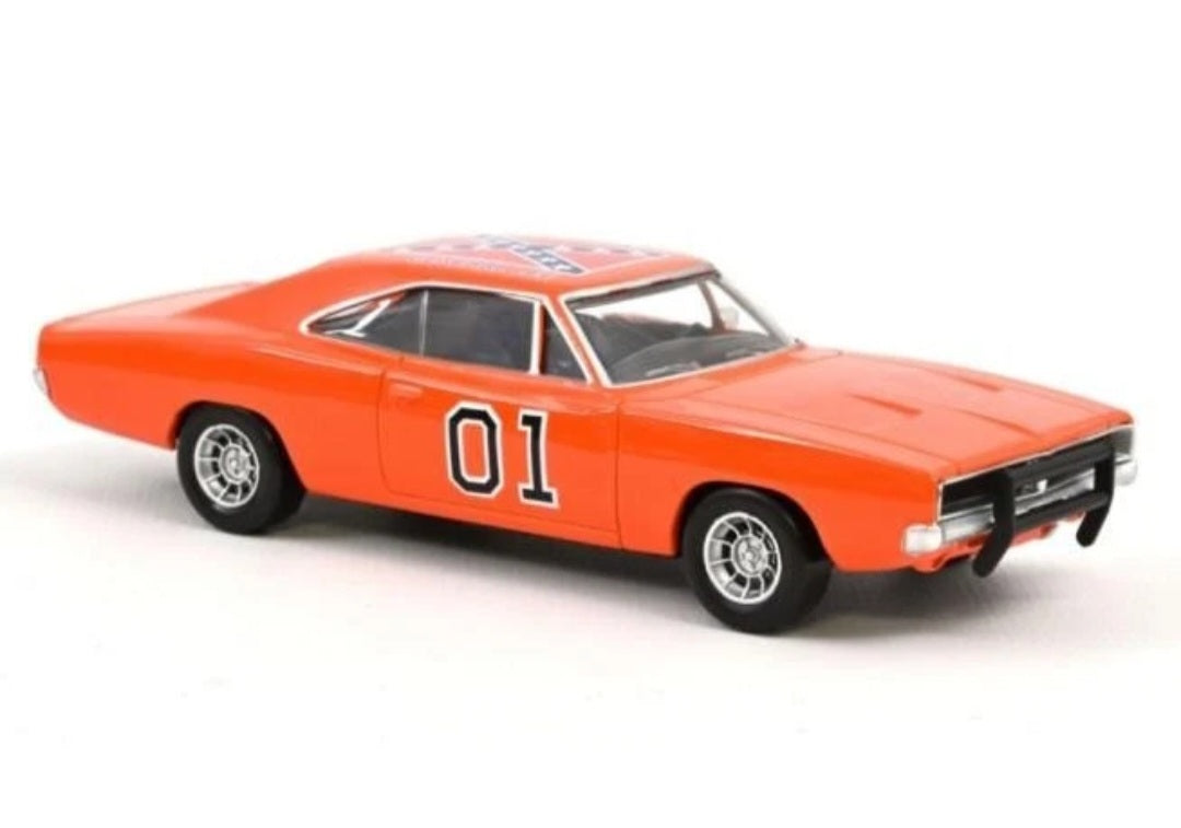1/43 NOREV DODGE CHARGER N 01 COUPE 1969 BEIGE INTERIOR GENERALE LEE