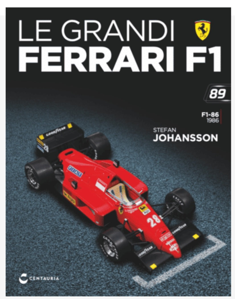 Ferrari F1-86 - Stefan Johansson - 1986 - Modello F1 in Scala 1:24 - Nuovo