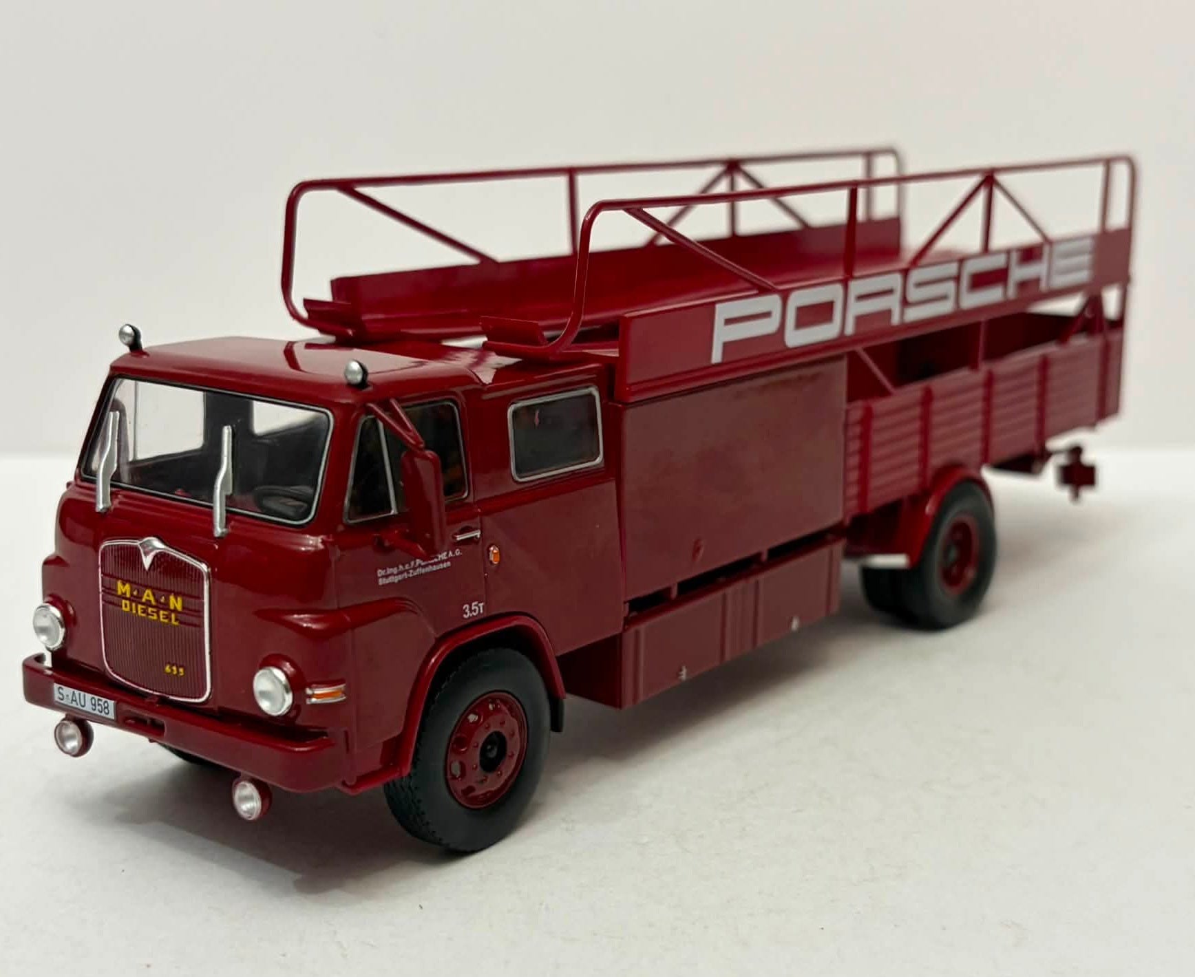 Man 415 F Porsche - 1961 - Bisarca Camion Car Transporter in Scala 1:43 - Nuovo