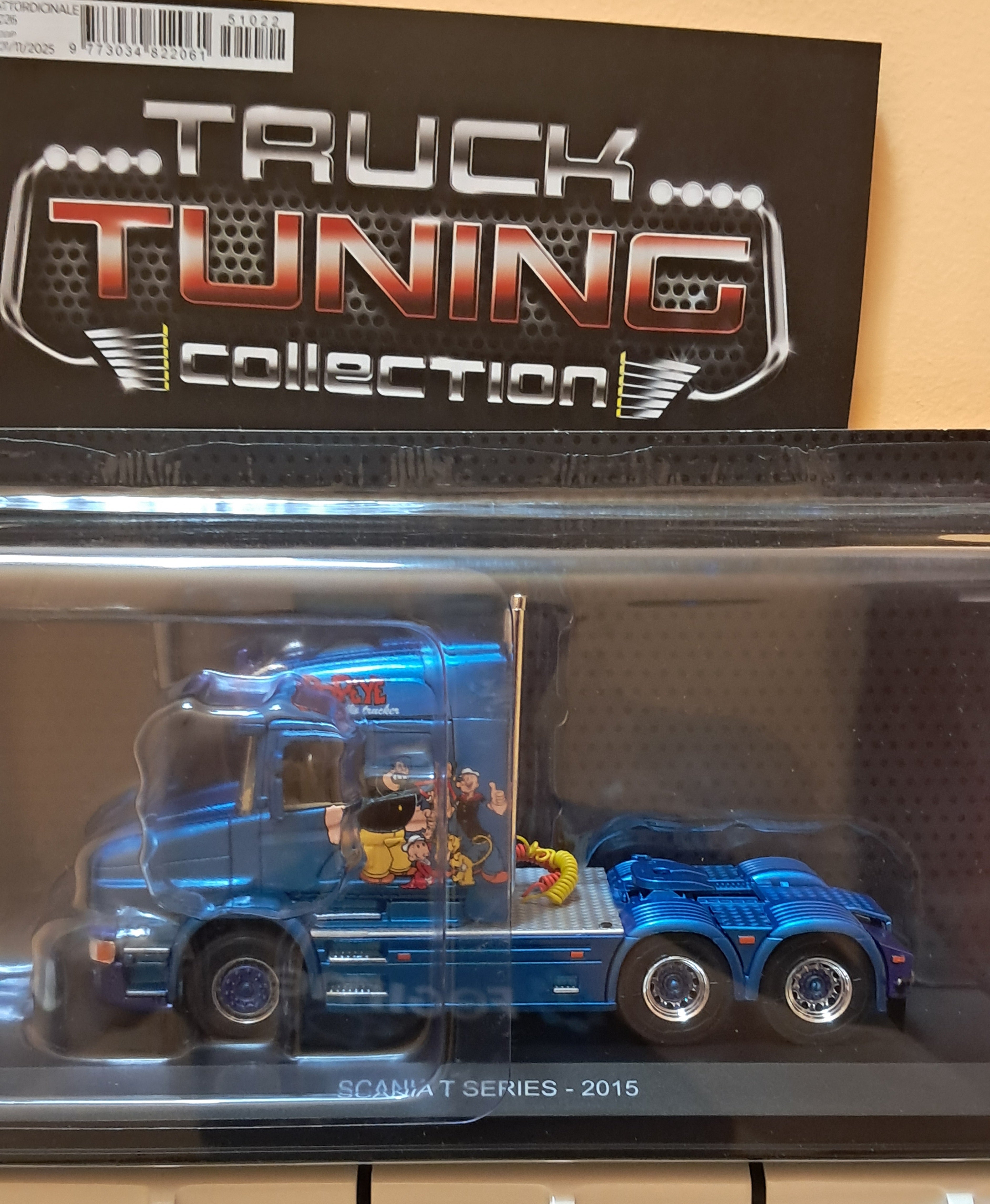 Camion Truck Tuning - Scania T Series "Popeye" - 2015 - Modello in Scala 1:43 - Nuovo