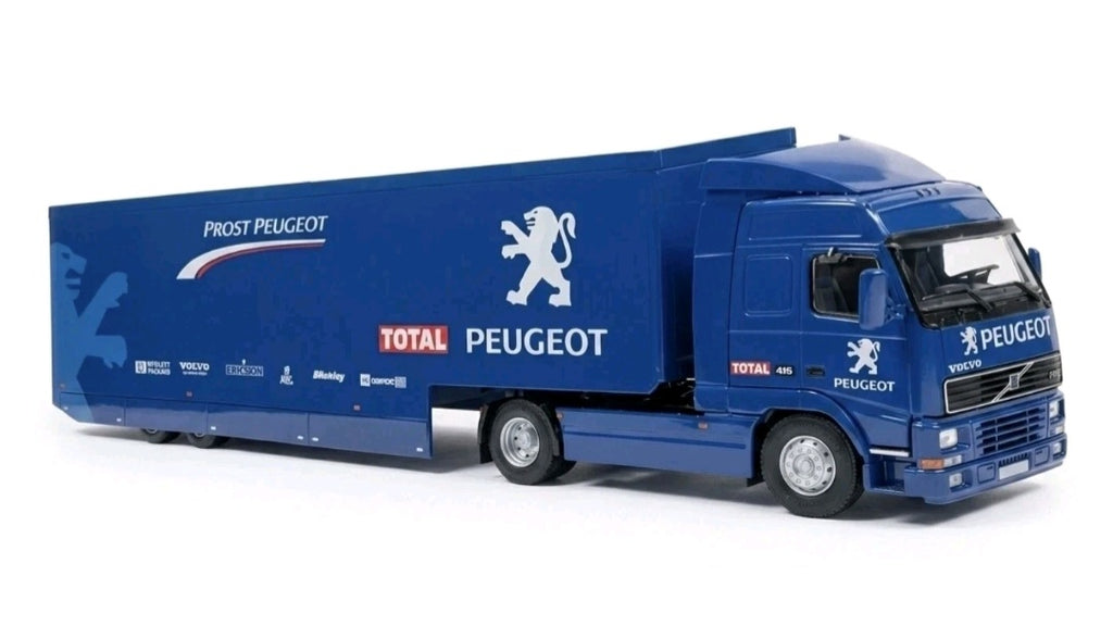 Volvo FH12 Prost Peugeot 1998 1:43 Camion Racing Car Transporters
