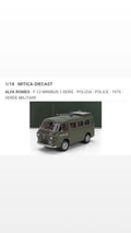Modellino 1/18 Mitica Diecast Alfa Romeo F-12 Minibus 1 serie Polizia - Police 1970
