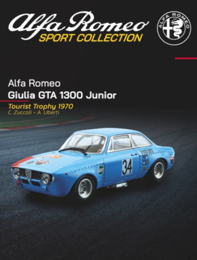 Alfa Romeo Giulia GTA 1300 Junior - Tourist Trophy 1970 - Modello Auto in Scala 1:43 - Nuovo