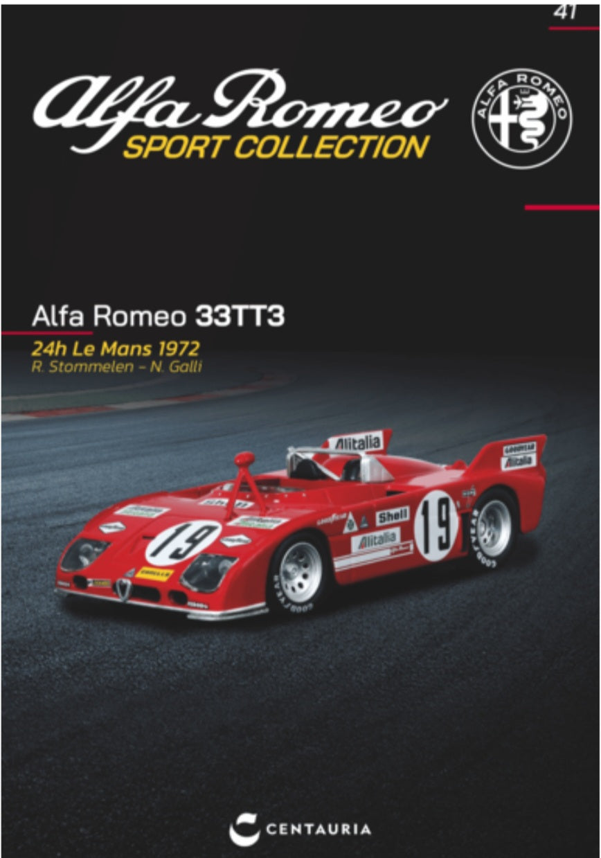 Alfa Romeo 33TT3 - 24H Le Mans 1972 - Modello Auto Sport in Scala 1:43 - Nuovo