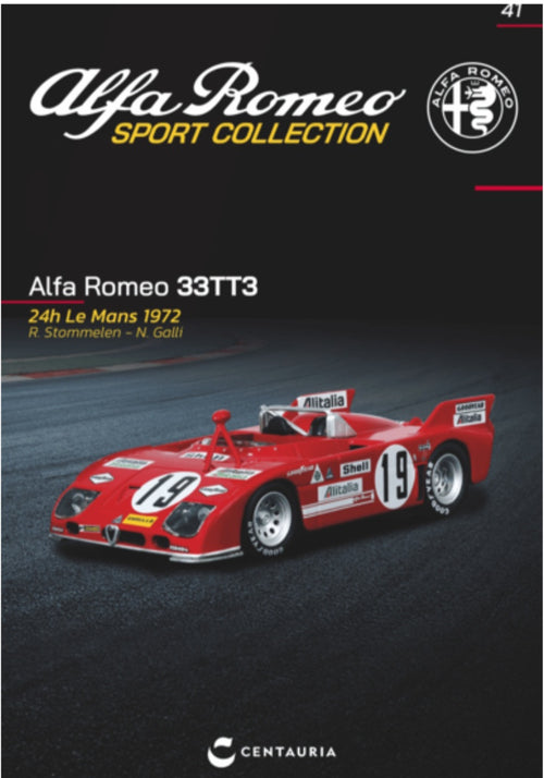 Alfa Romeo 33TT3 - 24H Le Mans 1972 - Modello Auto Sport in Scala 1:43 - Nuovo