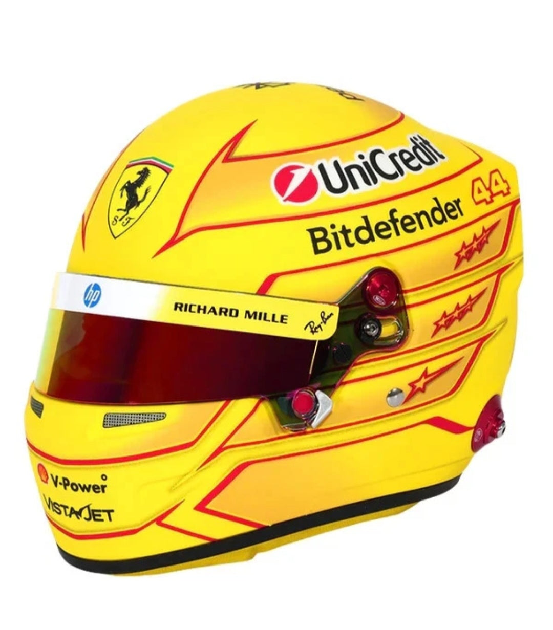 Bell Helmet Mini Helmet Casco F1 Lewis Hamilton - Ferrari HP #44 - Season 2026 - Scala 1:2 - Nuovo