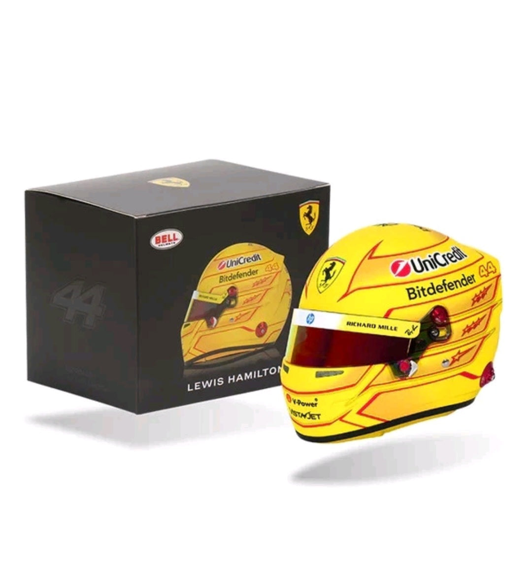Bell Helmet Mini Helmet Casco F1 Lewis Hamilton - Ferrari HP #44 - Season 2026 - Scala 1:2 - Nuovo
