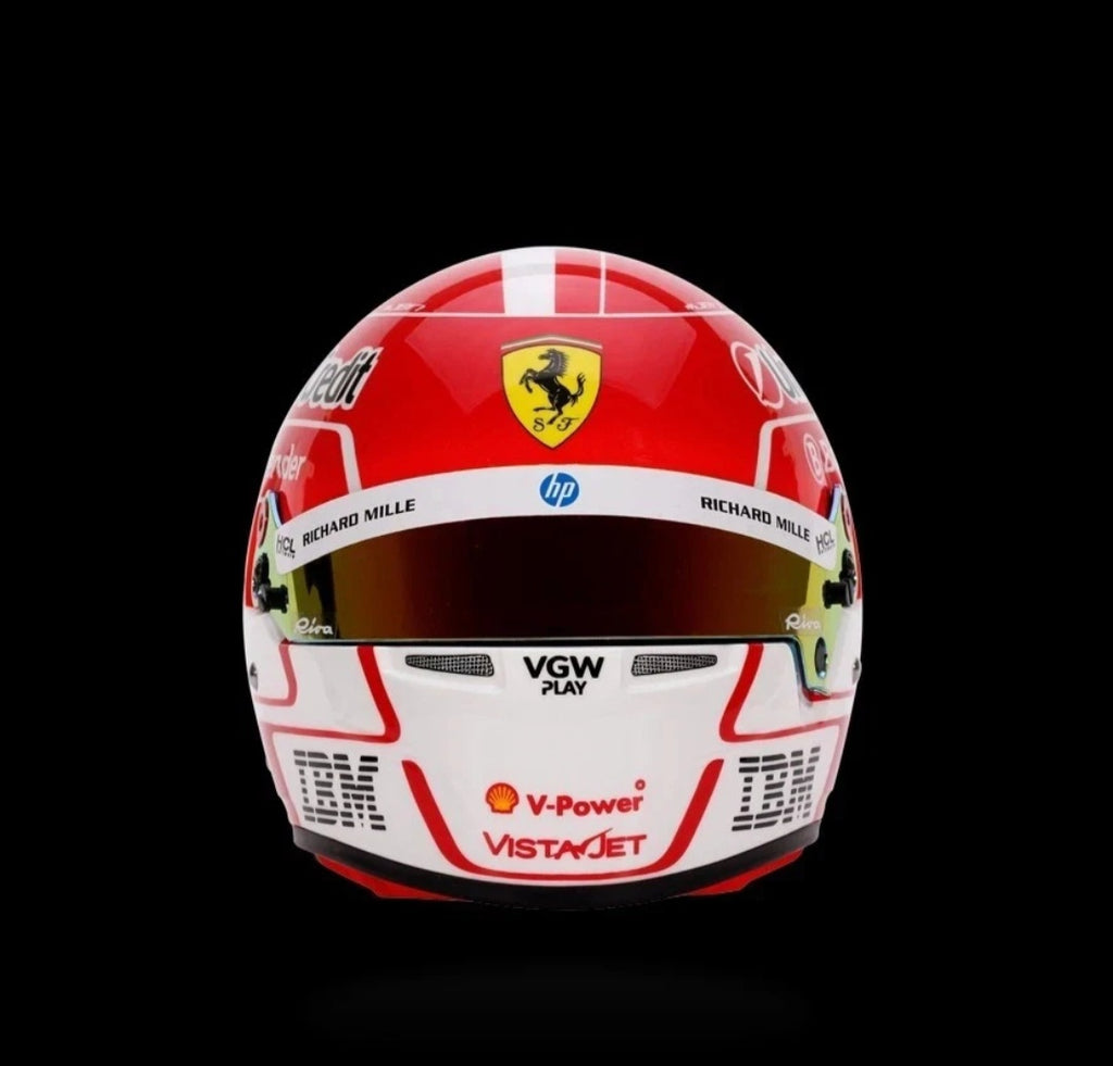 Bell Helmet Mini Helmet Casco F1 Charles Leclerc - Ferrari HP #16 - Season 2025 - Scala 1:2 - Nuovo