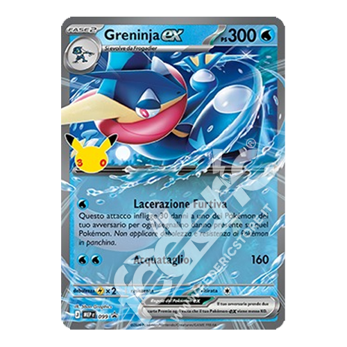 Pokémon TCG Collezione Greninja ex 30° Anniversario IT Sealed